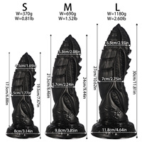 Dildo de Silicona Líquida con Forma de Pene de Caballo Simulado, Enorme, para Masturbación Masculina/Femenina, Masaje, Expansión Vaginal Alternativa, SM