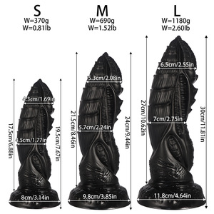 Dildo a forma di pene di cavallo simulato, enorme, per masturbazione <span class=keywords><strong>maschile</strong></span>/femminile, bastone massaggiante, alternativa SM, espansore vaginale in silicone liquido - Product Image 4