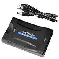 Convertidor de Audio y Video 1080P para PS2, Xbox, DVD, Sky, VHS, Convertidor SCART a HDMI para Juegos Retro