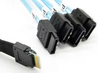Conector MINI SAS 8654 4I a SATA*4 de 7 Pines