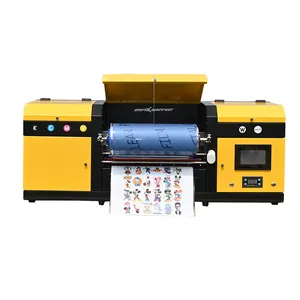 A3 UV Film Transfer Sticker DTF Printing Laminating Varnish Gliding Printer 2 in 1 flatbbed UV DTF Printer