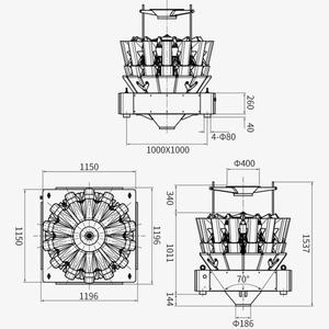 छोटे से छोटा दाना संयोजन पैमाने multihead तुला खाद्य स्वत: पैकेजिंग मशीन - Product Image 2