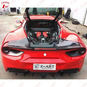Z-ART 488 alettone posteriore in fibra di carbonio per Ferrari 488 2015-2019 Spoiler posteriore in fibra di carbonio per Ferrari 488 488 Spoiler posteriore posteriore GTB - Product Image 4