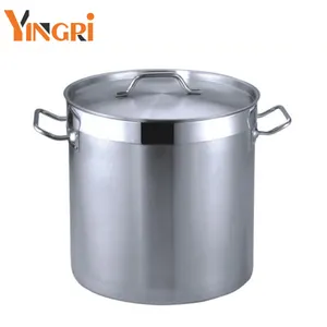 大きな深いステンレス鋼の調理鍋、ふた付きのステンレス鋼の鍋、速い熱伝導、掃除が簡単