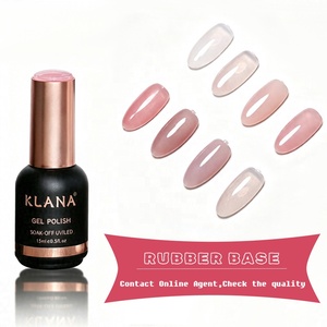 Esmalte de Uñas en Gel Transparente Rosa KLANA, 15 ml, Esmalte de Uñas en Gel UV LED, Se Quita con Acetona, Botellas Personalizadas al por Mayor OEM - Product Image 1