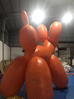 Ballon gonflable géant d'extérieur, pour les événements, de bonne qualité, orange, tailles 1,5 m, 13 pieds