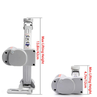 Cric hydraulique électrique portable 12 V CC de 3 tonnes avec plage de levage de 135-420 mm, gris, garantie 1 an pour un changement rapide de pneus