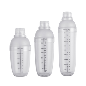 Fábrica de Criação Atacado Estilo Quente Coqueteleira de Plástico Transparente com Escala 500ml 700ml 1000ml Misturador de Bebidas Ferramentas de Bar - Product Image 3