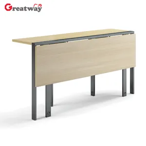 Ruimtebesparend Twee-weg Opvouwbare Bureau Kantoor Flip Top Tafel Voor Conferentieruimte