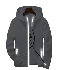 2025 Factory Direct Casual Coated Stand Collar <b>Summer</b> <b>Jacket</b> for <b>Men</b> Thin Hooded Outdoor Zipper with Custom Logo - Product Image 1