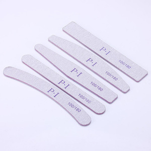 Custom Logo Nail Art Files Emery Board 100/180 Nails Accessoires Care Tools Gel Polish Polishing Pedicure for Manicure
