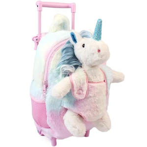 6878 dessin animé Type mignon enfant en bas âge enfants en peluche <span class=keywords><strong>licorne</strong></span> <span class=keywords><strong>à</strong></span> <span class=keywords><strong>roulettes</strong></span> sac <span class=keywords><strong>à</strong></span> dos <span class=keywords><strong>à</strong></span> <span class=keywords><strong>roulettes</strong></span> voyage bagages bel Animal enfants sac <span class=keywords><strong>à</strong></span> dos <span class=keywords><strong>à</strong></span> <span class=keywords><strong>roulettes</strong></span> - Product Image 2