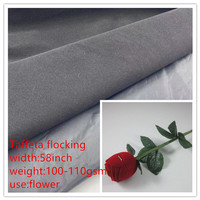 Tissu en velours floqué 100% rayonne, résistant à la déchirure, poids moyen, 58 pouces, 110 g/m², couleur personnalisée pour filles, vente directe usine pour sacs