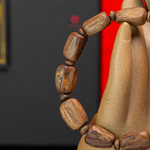 Auténtica Pulsera de Cuentas de Agarwood para Hombre, Talla Pequeña, Accesorio de Madera Hecho a Mano, Buen Precio - Product Image 2