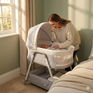 Cuna Eléctrica Multifuncional de Primera Calidad, Cuna Convertible Versátil para Bebés - Product Image 5