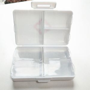 Small Portable Manual Pill Organizer Creative Double Layer PP Medicine Box First Aid Storage <b>for</b> Outdoor Use - Product Image 4