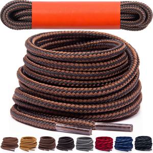 Cordones de Seguridad Redondos Profesionales, Diseño Antideslizante Resistente para Botas, Senderismo y Uso Diario, Poliéster - Product Image 1