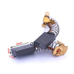 高品質プロフェッショナル電動工具 #303カーボンブラシ5x11x18中古ストーンカッター、丸鋸部品