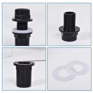 20 ~ 50mm noir PVC connecteur réservoir de poissons alimentation en eau Joint jardin arrosage Tube connecteur Aquarium débordement raccords de tuyauterie - Product Image 4