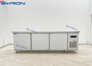 Congélateur commercial sous comptoir en acier inoxydable, réfrigérateur, plan de travail, refroidisseur à trois <span class=keywords><strong>portes</strong></span> - Product Image 4