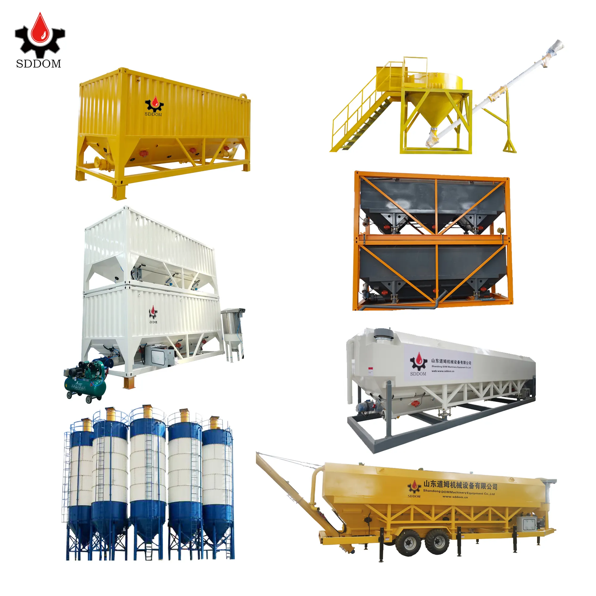 Ngang xi măng Silo Nhà cung cấp 30 đến 3000 tấn lưu trữ nhỏ bằng thép không gỉ VUÔNG các nhà sản xuất xi măng Silo