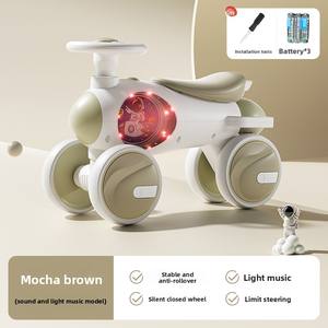 <span class=keywords><strong>Maika</strong></span> รถเลื่อนสำหรับเด็กพลาสติกแบบ4 in 1ลายหมีนั่งได้สวยงามมีเสียงดนตรีควบคุมแสงผู้ปกครองและที่วางเท้าเด็ก - Product Image 3