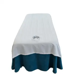 最高の価格1個美容院ストライプシーツサバナ3色SPAマッサージ治療ベッドテーブルカバーベッドシーツ