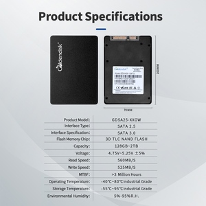 Goldendisk Internal 3.0 SSD 256GB ความน่าเชื่อถือสูง MTBF 3M ชั่วโมง สำหรับเซิร์ฟเวอร์ SATA SSD - Product Image 6