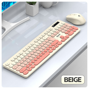 RAIKU R901 Wireless <b>Keyboard</b> <b>Mouse</b> Combo 104 Keys Ultra Thin English Multimedia Business Office Use - Product Image 4