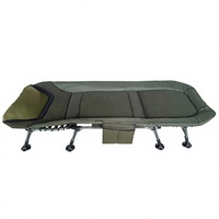 Lit d'appoint pliant tout-terrain en fer de style européen, réglable en hauteur, extra-large, pour la sieste, usage domestique et extérieur, directement de l'usine