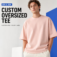 T-shirt Homme Oversize Confortable d'Été Uni Respirant Doux 280 g/m² Manches Courtes Grande Taille Vente Directe Usine
