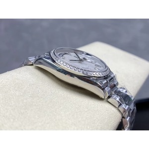 Drioshipping mechanical watch with diamonds stainless steel European and American men's <b>digital</b> dial <b>calendar</b> watch fashiontrend - Product Image 4