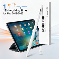 Stylet actif en métal aluminium pour iPad, charge rapide, technologie capacitive magnétique, pointe remplaçable, détection d'angle d'inclinaison - OEM/ODM