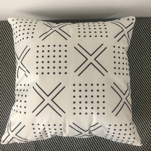 Funda de cojín con diseño bohemio de lino al por mayor con estampado en blanco y negro para el hogar o el hotel, uso de sofá decorativo - Product Image 2