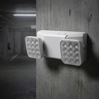 Lampe d'urgence double spot 2 têtes IP65 200lm, étanche IP65, avec deux têtes réglables