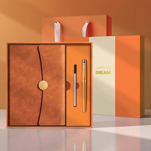 Coffret Cadeau Carnet à Trois Volets en Cuir PU avec Reliure Sans Fil et Boucle Métallique – Personnalisation Possible – Cadeau d'Affaires – Promotion d'Entreprise – Journal - Product Image 2