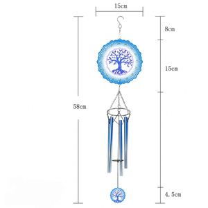 Carillon éolien d'extérieur unique et durable pour jardin, cour, patio, décoration suspendue, cadeau pour un ami - Product Image 2