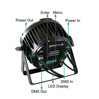Projecteur de lumière de scène LED 12x18W RGBWAUv, équipement d'extérieur 6 en 1 pour DJ Disco