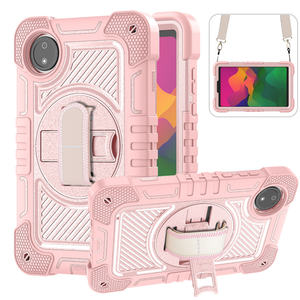 जीसकेस हाइब्रिड कवच 360 लिए जीसांड हाइब्रिड कवच रोटेशन टैबलेट केस 4 ग्राम 8.7 "क्रॉसबॉडी स्ट्रैप टैबलेट बैक कवर - Product Image 1