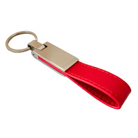 Porte-clés en cuir personnalisé vierge, produit de marque en métal, livraison rapide, vente en gros