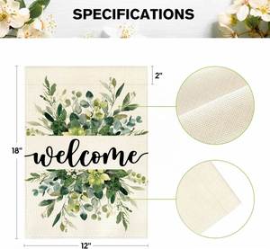 Drapeaux de jardin double face de haute qualité pour sublimation, personnalisables avec logo, vente en gros fabricant - Product Image 4