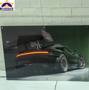 Voiture de course télécommandée personnalisée avec éclairage néon USB, logo publicitaire pour hôtel. Affiches LED pour publicité dans les centres commerciaux - Product Image 4