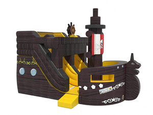 Structure de jeu gonflable sur le thème du <span class=keywords><strong>bateau</strong></span> <span class=keywords><strong>pirate</strong></span> LILYTOYS pour enfants avec toboggan et zones interactives amusantes pour les événements et les aires de jeux - Product Image 2