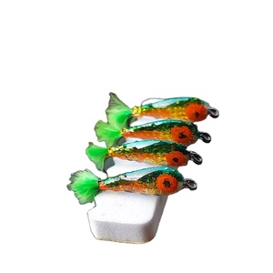 Combo de Señuelos de Pesca Litter Stupid de 4 Piezas por Caja, con Anzuelo con Espina, para Pesca con Mosca en Agua Dulce y Salada, Directo de Fábrica - Product Image 1