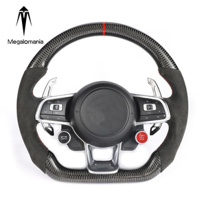 Volante Deportivo de Fibra de Carbono para VW GOLF MK7 <span class=keywords><strong>GTI</strong></span> GTS R-LINE <span class=keywords><strong>POLO</strong></span> SCIROCCO GTD GTE <span class=keywords><strong>MK6</strong></span> CC Passat Jetta Golf7.5 Golf6 R - Product Image 1