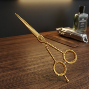 ASAP Professional Rose Gold Stainless Steel Blade Long Handle Right-Handed Precision Cutting <b>Thin</b> Shearing <b>Hair</b> <b>Scissors</b> for - Product Image 6