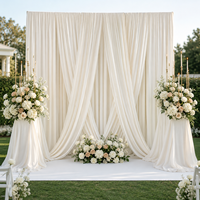 Cortina de Fondo Elástica de Tela de Poliéster Personalizada para Decoración de Eventos, Fiestas, Bodas y Techos