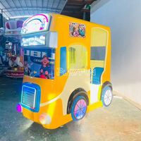 Parc d'attractions 4 places Arcade Simulateur de voiture de course à pièces Kiddie Rides Machine de jeu vidéo Swing Bus Games