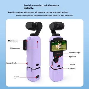 Silicone Sleeve Full Body Shockproof Drop-Resistant <b>Cover</b>, Lens & <b>Screen</b> Protector Accessories, Compatible with DJI Pocket 3 - Product Image 3