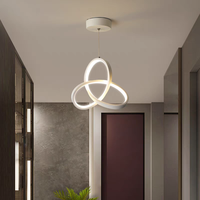 Plafonniers d'intérieur modernes en acrylique à LEDs en métal créatif encastré pour l'entrée du couloir de l'allée-Lustres suspendus